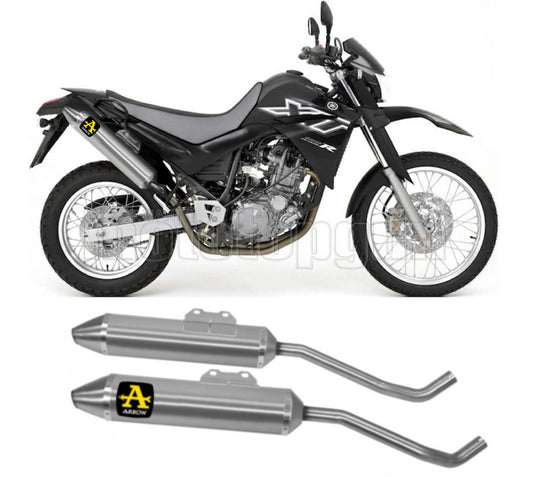 SCARICO OMOLOGATO ARROW THUNDER IN ALLUMINIO CON FONDELLO IN INOX COMPATIBILE CON YAMAHA XT 660 R 04/16