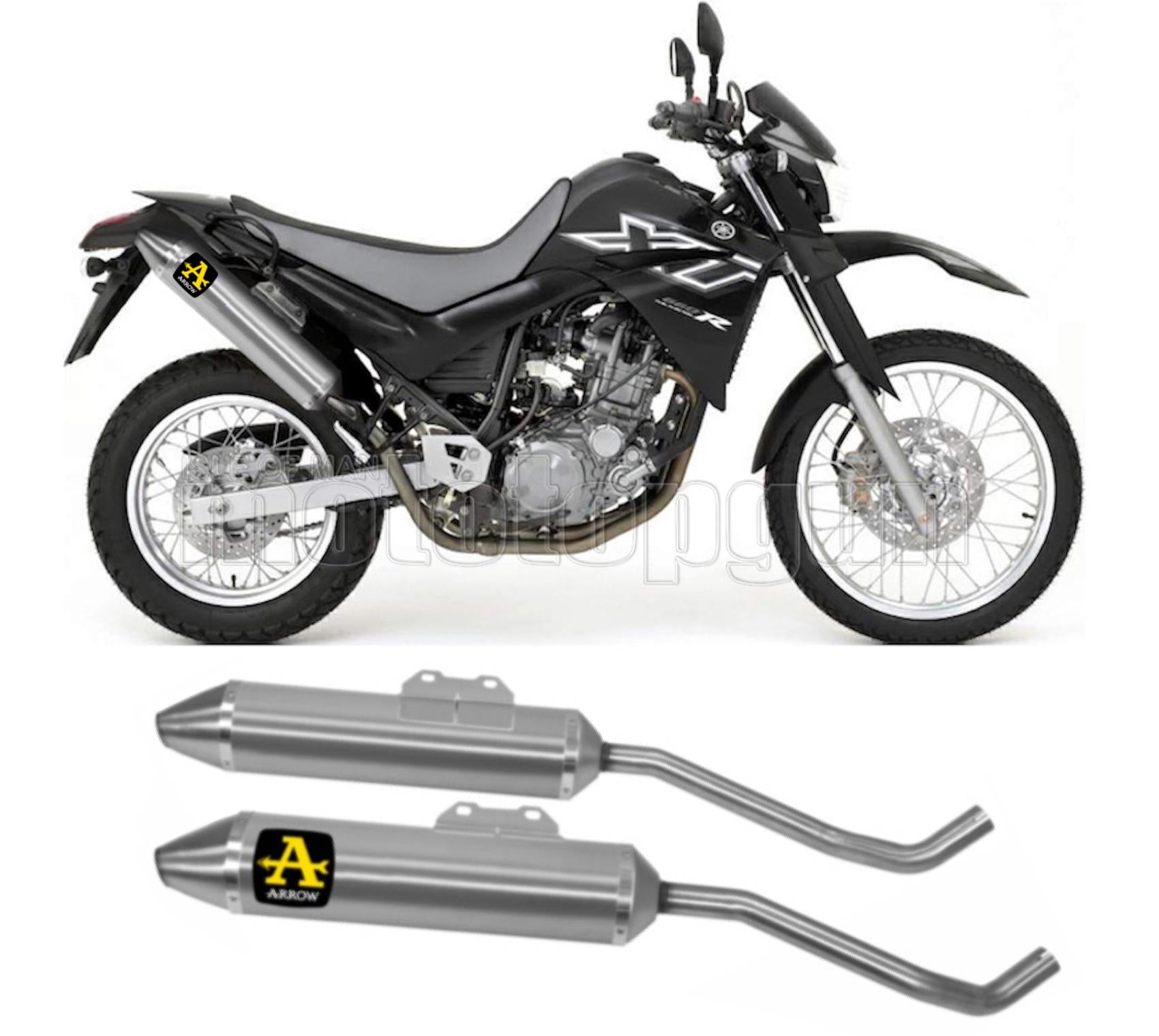 SCARICO OMOLOGATO ARROW THUNDER IN ALLUMINIO CON FONDELLO IN INOX COMPATIBILE CON YAMAHA XT 660 X 04/16