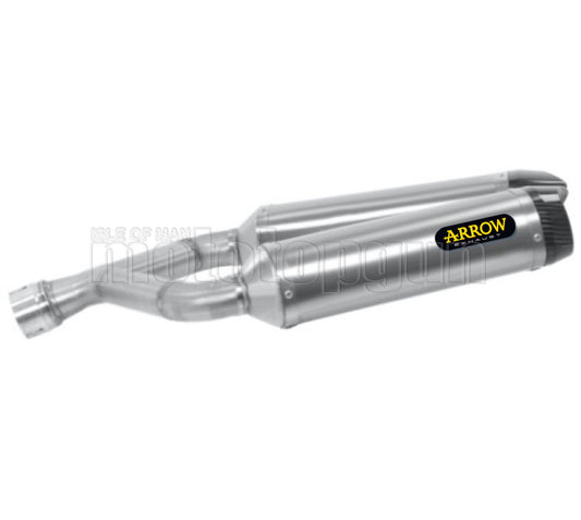 SCARICO OMOLOGATO OPEN ARROW THUNDER IN ALLUMINIO CON FONDELLO IN CARBY COMPATIBILE CON APRILIA DORSODURO 900 17/19