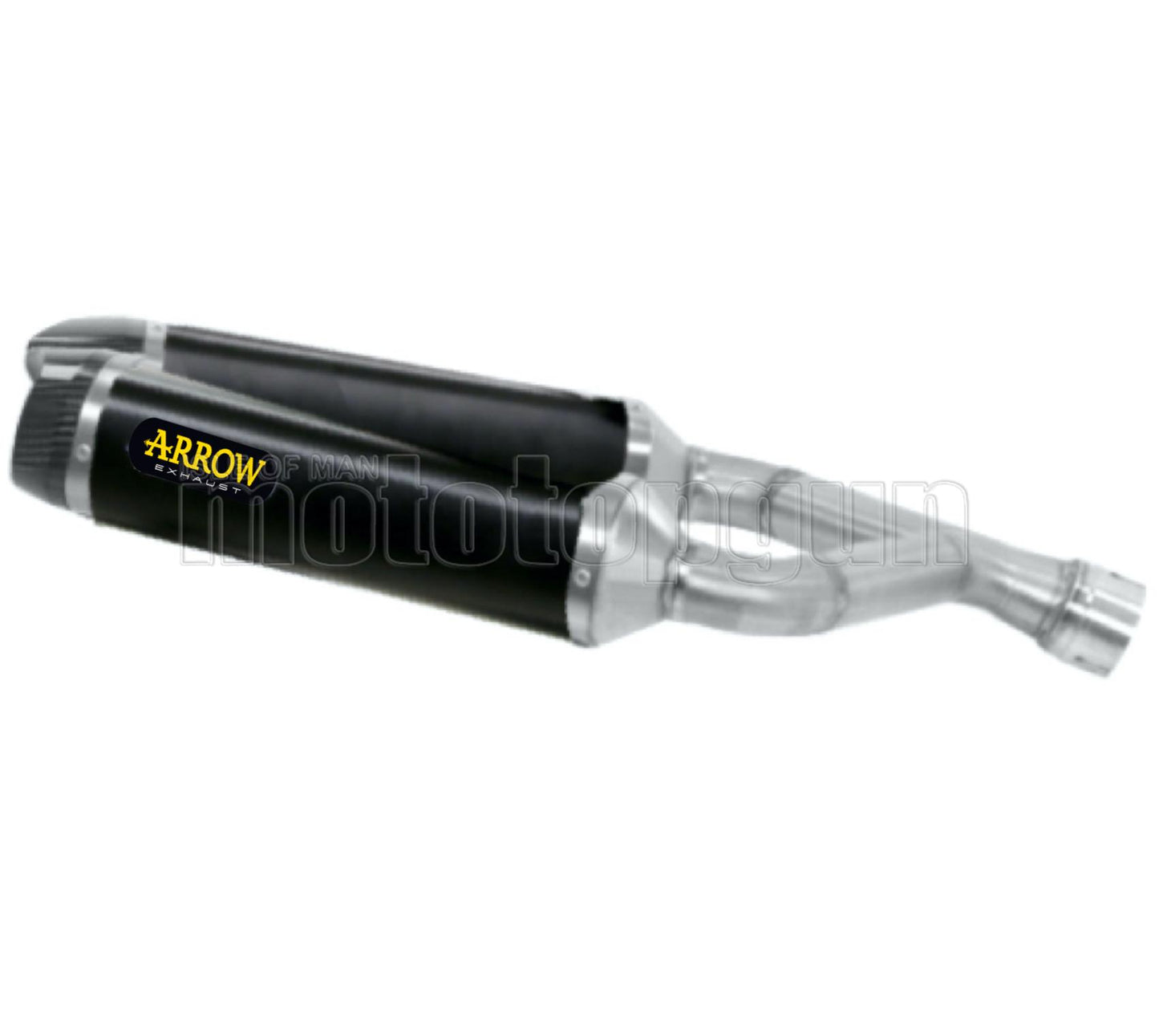 SCARICO OMOLOGATO OPEN ARROW THUNDER IN ALLUMINIO NERO CON FONDELLO IN CARBY COMPATIBILE CON APRILIA DORSODURO 750 09/17