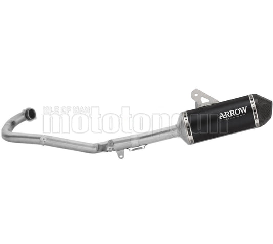 ARROW SCARICO COMPLETO OMOLOGATO OPEN EXPLORER ALLUMINIO NERO FONDELLO CARBY COMPATIBILE CON KTM 690 ENDURO R 25/26