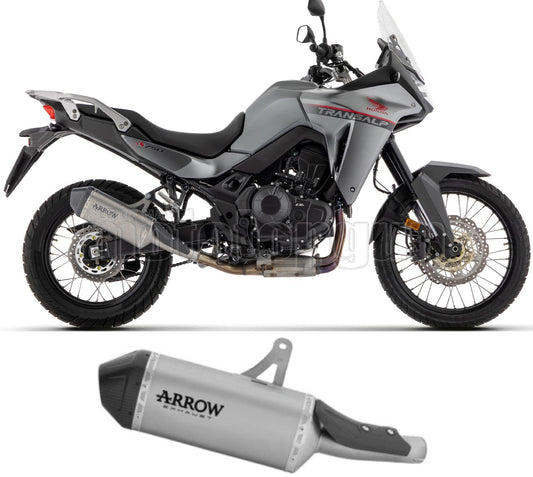 ARROW SCARICO OMOLOGATO EXPLORER TITANIO FONDELLO CARBY COMPATIBILE CON HONDA XL 750 TRANSALP 23/24