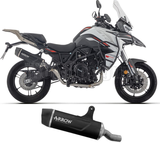 SCARICO OMOLOGATO INDY RACE ALLUMINIO NERO FONDELLO CARBY COMPATIBILE CON BENELLI TRK 702 / X E5+ 2025