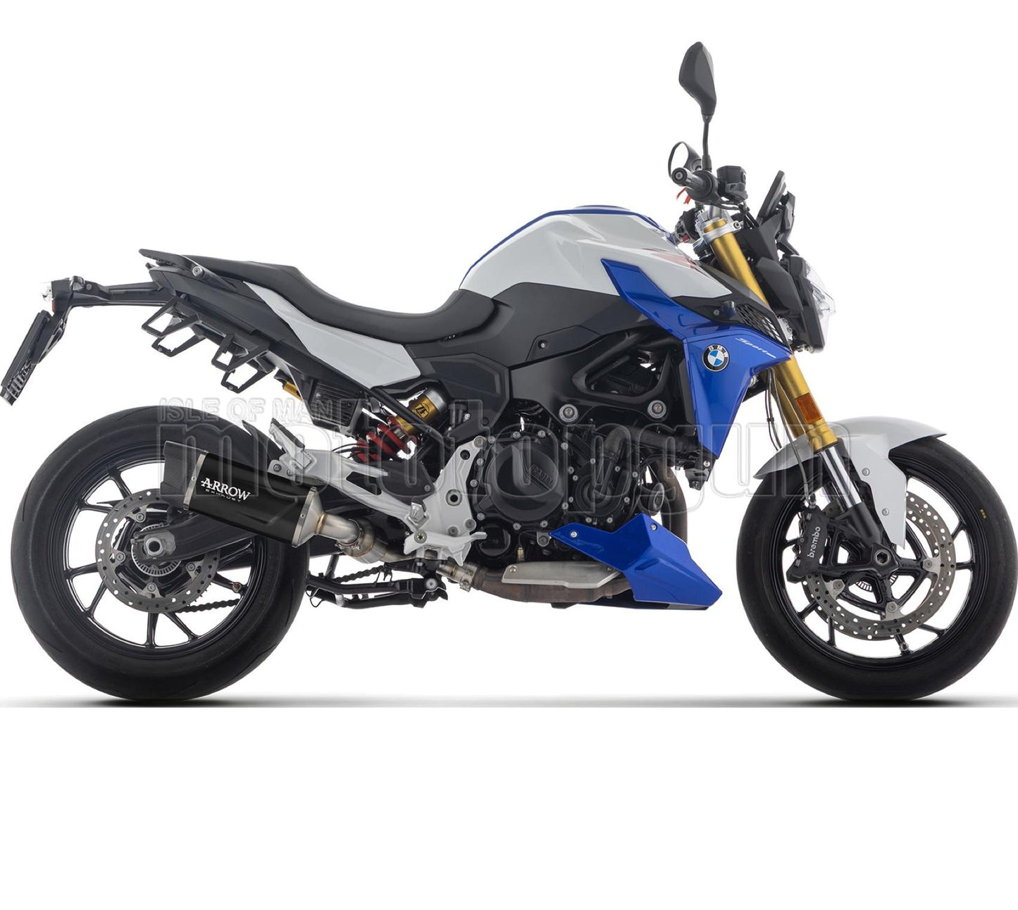 SCARICO OMOLOGATO INDY RACE EVO ALLUMINIO NERO FONDELLO CARBY COMPATIBILE CON BMW F 900 R E5+ 2025