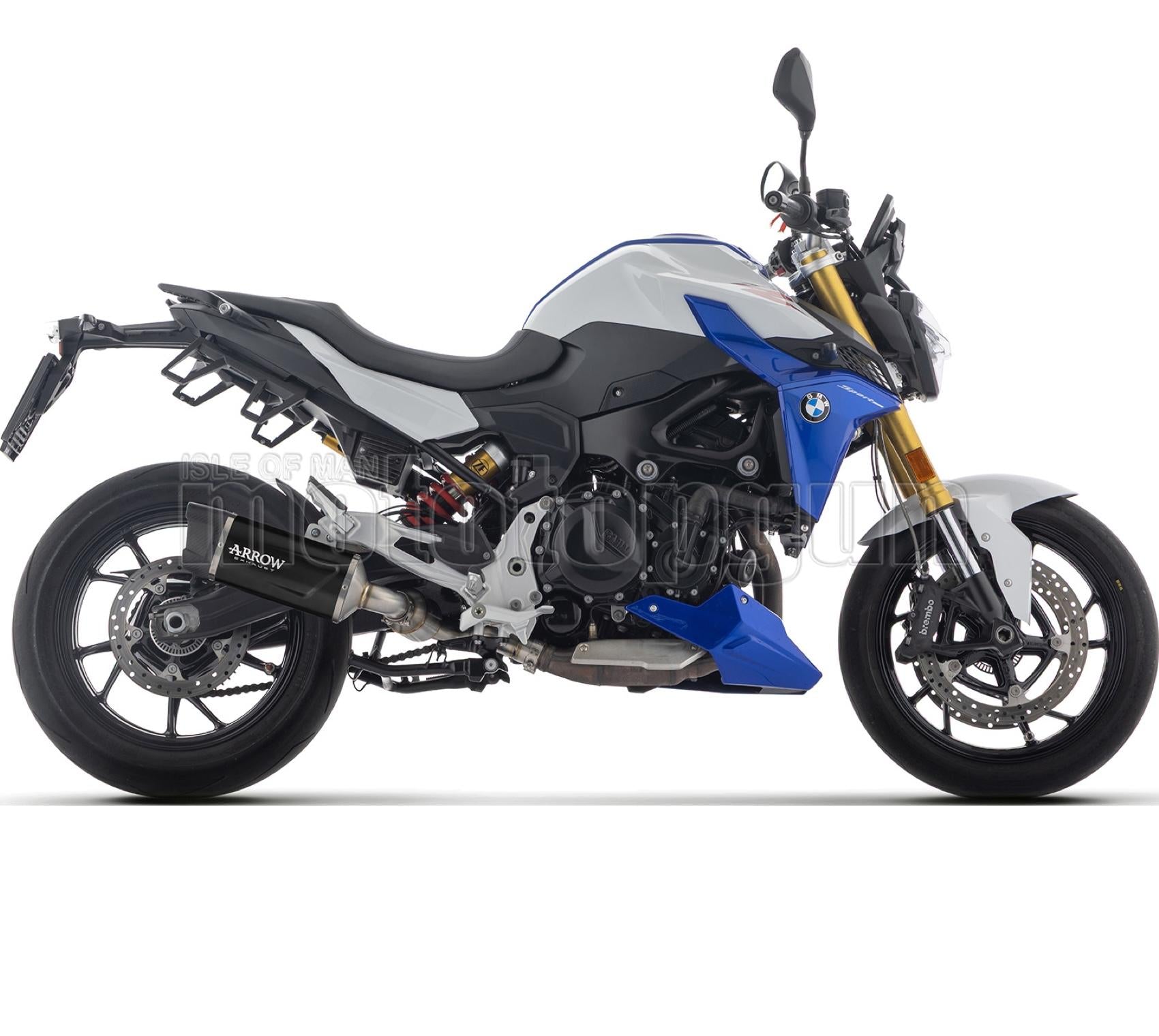SCARICO OMOLOGATO INDY RACE EVO ALLUMINIO NERO FONDELLO CARBY COMPATIBILE CON BMW F 900 R E5+ 2025