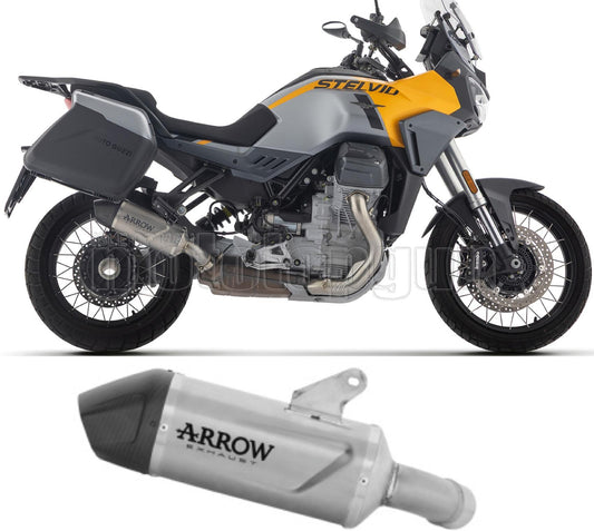 SCARICO OMOLOGATO INDY RACE EVO TITANIO FONDELLO CARBY COMPATIBILE CON MOTO GUZZI V100 MANDELLO E5+ 2025