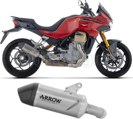 SCARICO OMOLOGATO INDY RACE EVO TITANIO FONDELLO CARBY COMPATIBILE CON MOTO GUZZI STELVIO E5+ 2025
