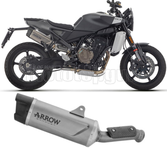 SCARICO OMOLOGATO ARROW INDY-RACE EVO IN TITANIO CON FONDELLO IN CARBY COMPATIBILE CON HUSQVARNA SVARTPILEN 801 2024