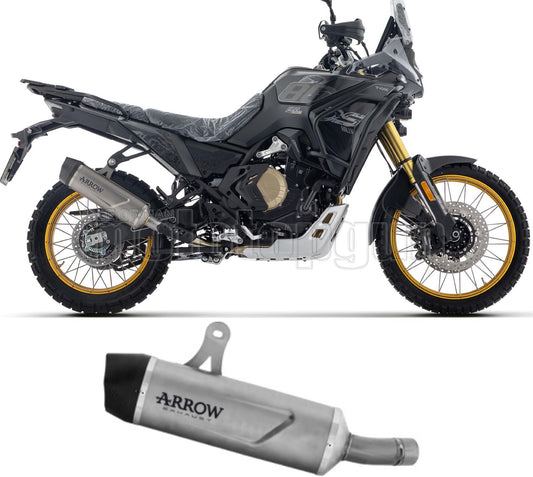 ARROW SCARICO OMOLOGATO INDY-RACE EVO TITANIO FONDELLO INOX COMPATIBILE CON VOGE VALICO 800 DSX RALLY 25/26