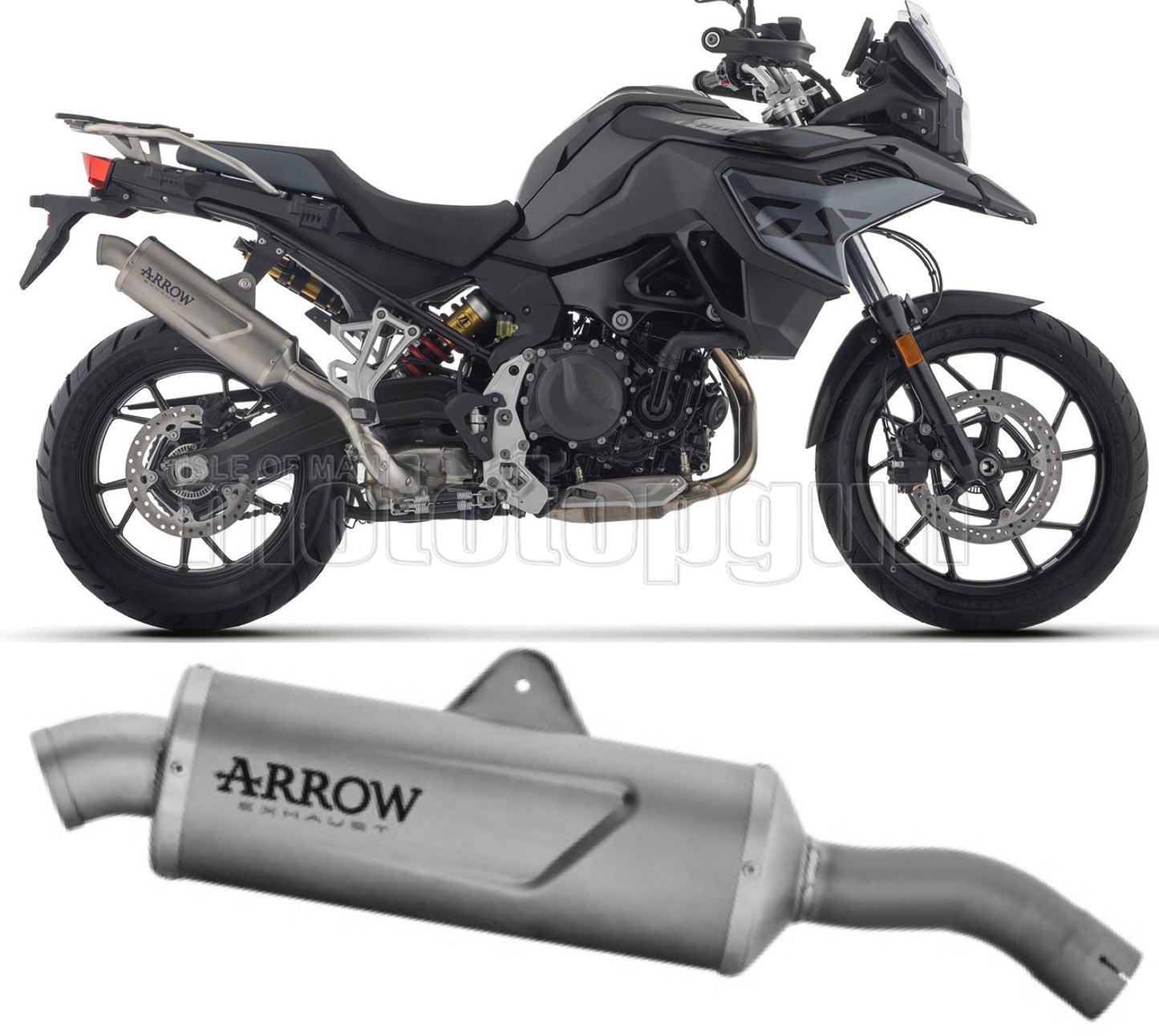SCARICO OMOLOGATO ARROW INDY-RACE EVO IN TITANIO COMPATIBILE CON BMW F 800 GS 24/25