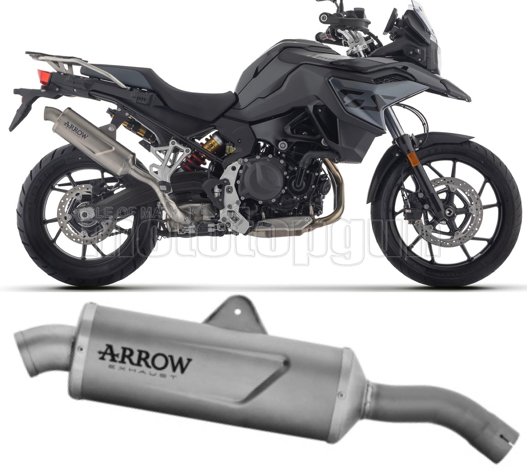 SCARICO OMOLOGATO ARROW INDY-RACE EVO IN TITANIO COMPATIBILE CON BMW F 800 GS 24/25