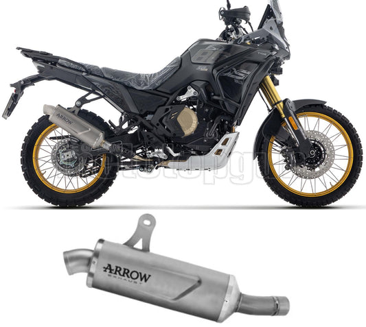 ARROW SCARICO OMOLOGATO INDY-RACE EVO ALLUMINIO NERO FONDELLO CARBY COMPATIBILE CON VOGE VALICO 800 DSX RALLY 25/26