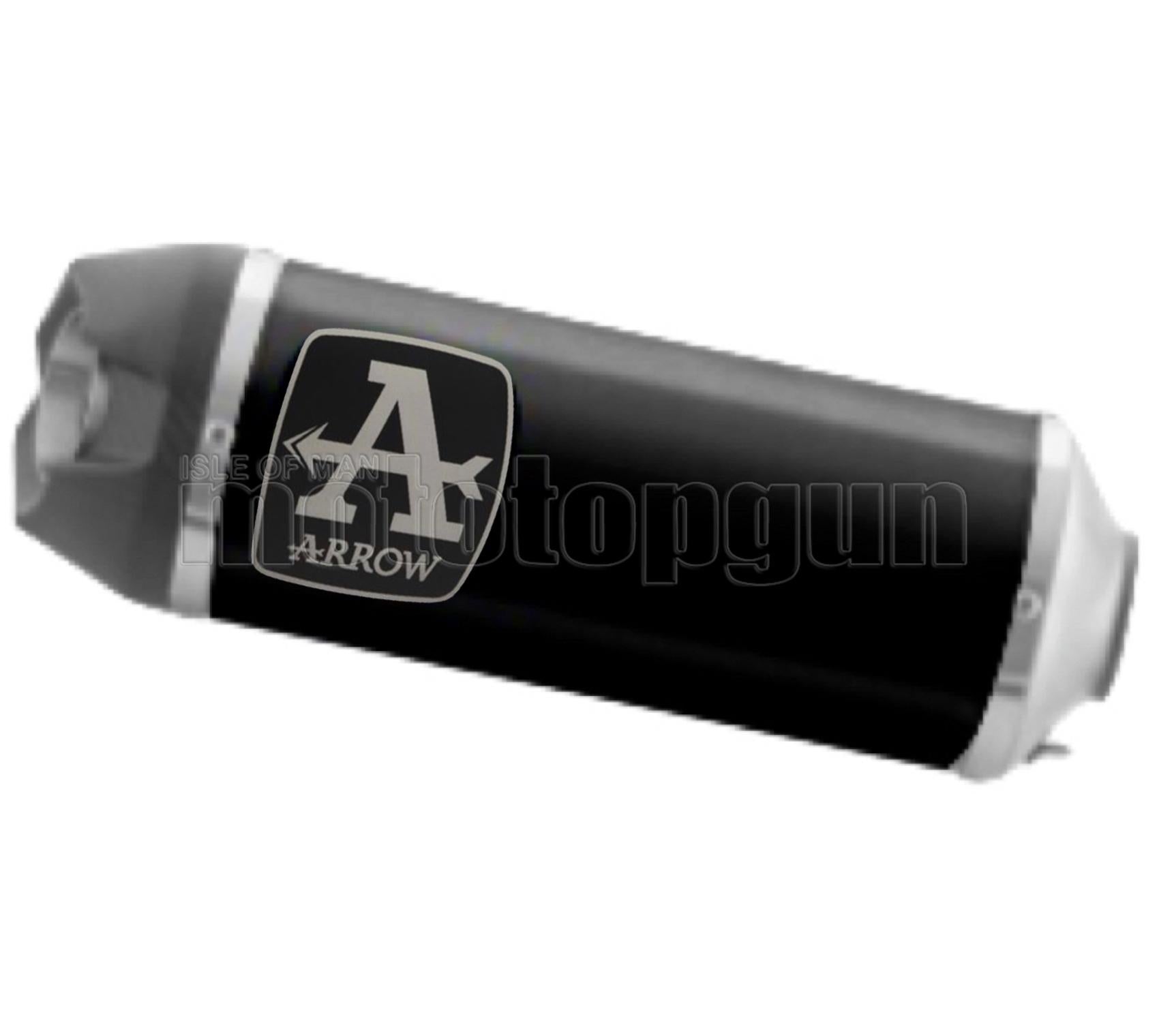SCARICO OMOLOGATO ARROW INDY-RACE IN ALLUMINIO NERO CON FONDELLO IN CARBY COMPATIBILE CON KAWASAKI Z400 Z-400 2023