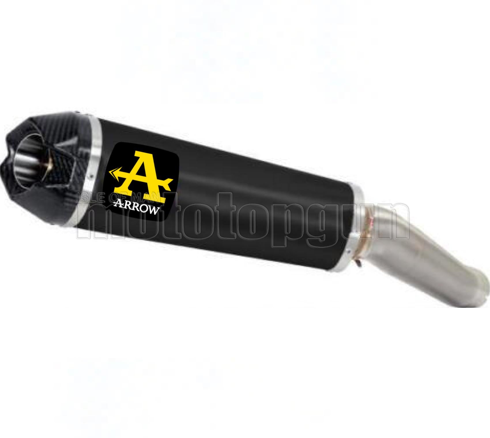 SCARICO OMOLOGATO ARROW INDY-RACE IN ALLUMINIO NERO CON FONDELLO IN CARBY COMPATIBILE CON KAWASAKI NINJA 400 2023