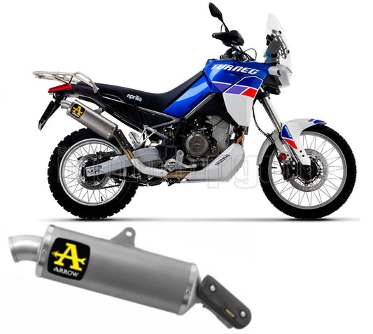SCARICO OMOLOGATO ARROW INDY-RACE IN TITANIO CON FONDELLO IN INOX COMPATIBILE CON APRILIA TUAREG 660 22/23