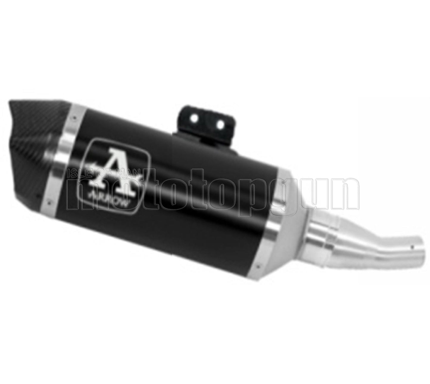 SCARICO OMOLOGATO OPEN ARROW INDY-RACE IN ALLUMINIO NERO CON FONDELLO IN CARBY COMPATIBILE CON KTM DUKE 390 21/23