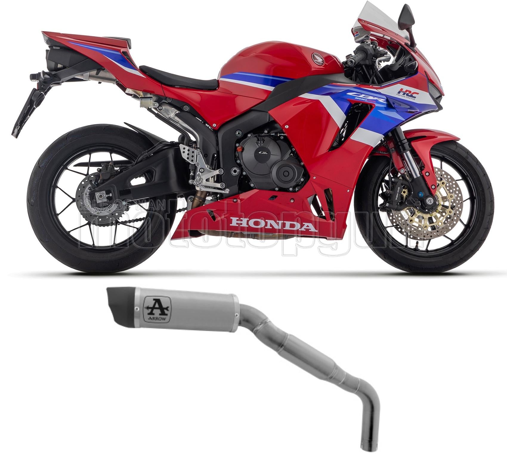 SCARICO OMOLOGATO ARROW INDY-RACE IN TITANIO CON COPPA IN CARBONIO COMPATIBILE CON HONDA CBR 600 RR 2024