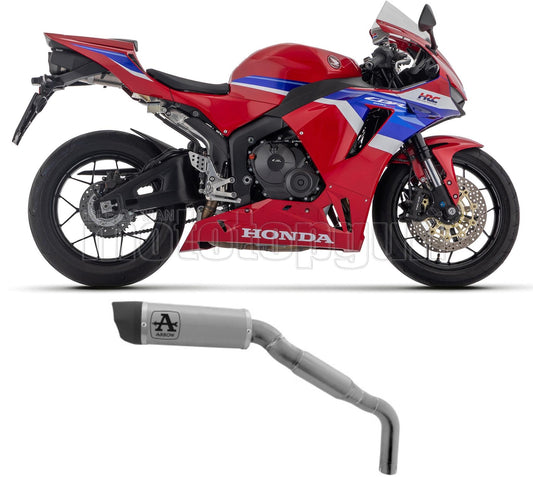 SCARICO OMOLOGATO ARROW INDY-RACE IN TITANIO CON COPPA IN CARBONIO COMPATIBILE CON HONDA CBR 600 RR 2024