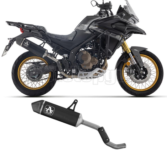 ARROW SCARICO OMOLOGATO INDY-RACE ALLUMINIO NERO FONDELLO CARBY COMPATIBILE CON VOGE VALICO 625 DSX 25/26