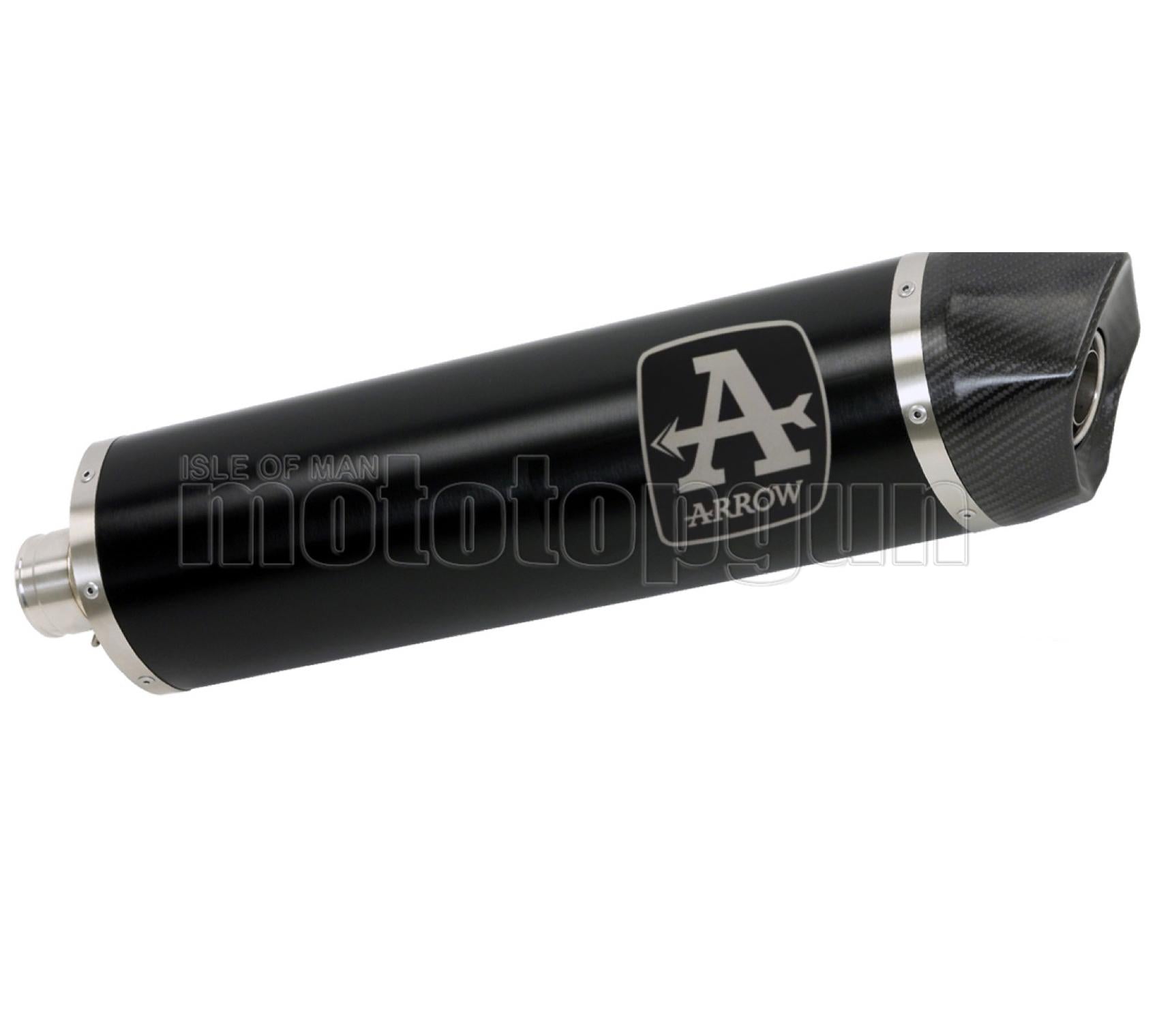 SCARICO OMOLOGATO ARROW MAXI RACE-TECH IN ALLUMINIO NERO CON FONDELLO IN CARBY COMPATIBILE CON BMW F750 F-750 GS 21/23