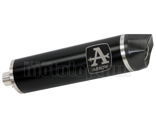 SCARICO OMOLOGATO ARROW MAXI RACE-TECH IN ALLUMINIO NERO CON FONDELLO IN CARBY COMPATIBILE CON BMW F750 F-750 GS 21/23