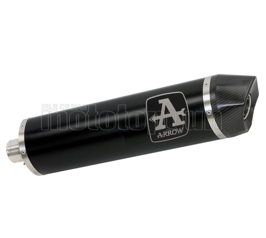 SCARICO OMOLOGATO ARROW MAXI RACE-TECH IN ALLUMINIO NERO CON FONDELLO IN CARBY COMPATIBILE CON BMW F850 F-850 GS 21/23