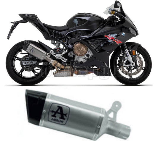 SCARICO COMPLETO OMOLOGATO CATALIZZATO ARROW PISTA IN TITANIO CON FONDELLO IN CARBY COMPATIBILE CON BMW S1000 S-1000 RR 19/23