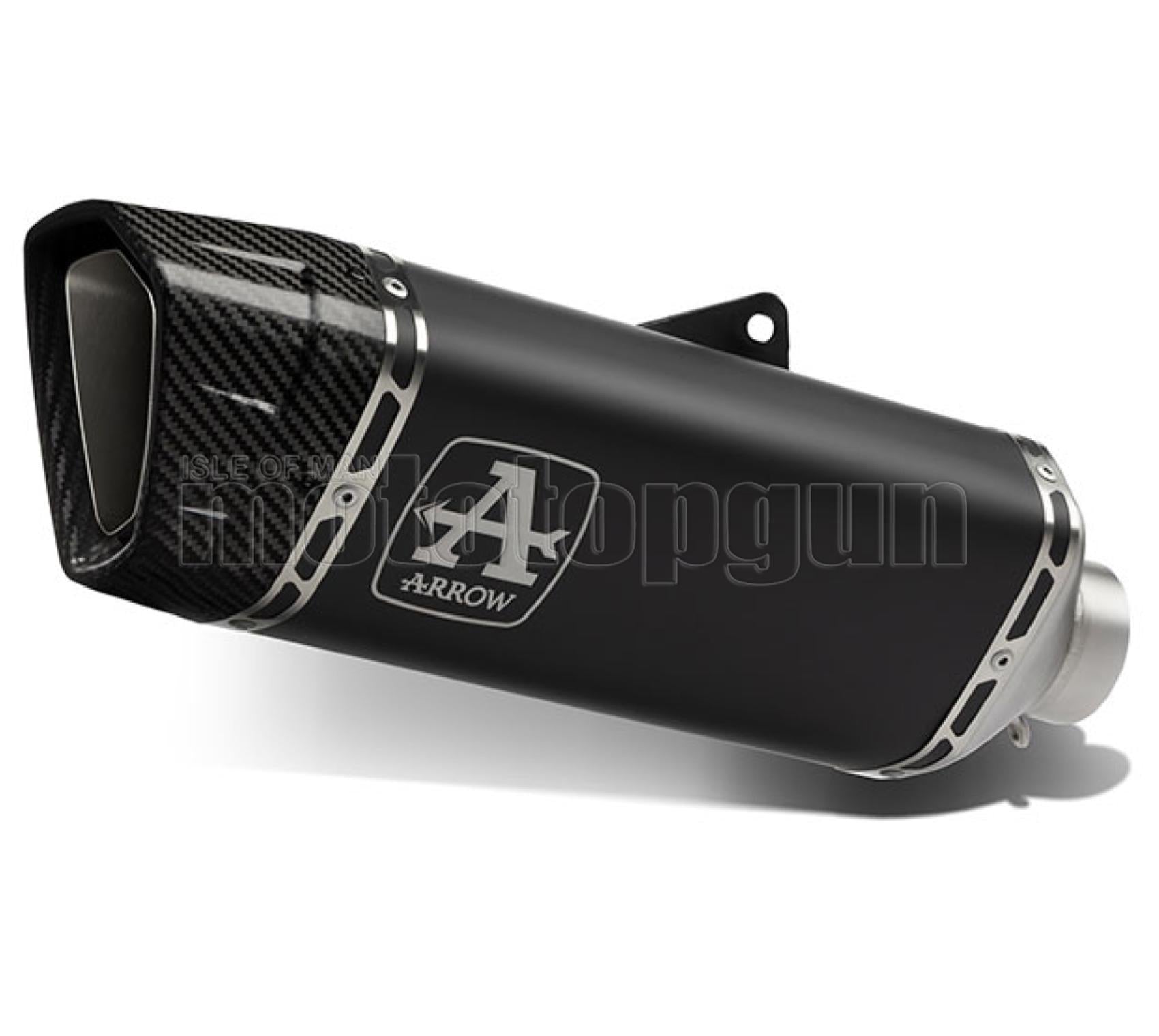 SCARICO COMPLETO OMOLOGATO CATALIZZATO ARROW PISTA IN TITANIO NERO CON FONDELLO IN CARBY COMPATIBILE CON BMW S1000 S-1000 RR 19/23