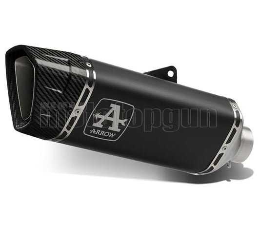 SCARICO COMPLETO OMOLOGATO CATALIZZATO ARROW PISTA IN TITANIO NERO CON FONDELLO IN CARBY COMPATIBILE CON BMW S1000 S-1000 RR 19/23