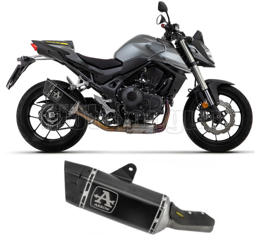 SCARICO COMPLETO OMOLOGATO CATALIZZATO ARROW PISTA IN TITANIO NERO CON FONDELLO IN CARBY COMPATIBILE CON HONDA CB 750 HORNET 2023