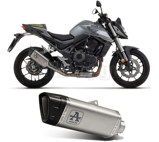 SCARICO COMPLETO OMOLOGATO CATALIZZATO ARROW PISTA IN TITANIO CON FONDELLO IN CARBY COMPATIBILE CON HONDA CB 750 HORNET 2023