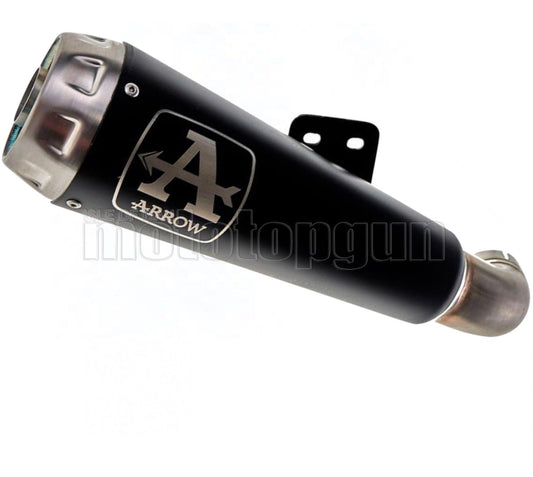 SCARICO OMOLOGATO ARROW PRO-RACE IN NICHROM NERO CON FONDELLO IN INOX COMPATIBILE CON KAWASAKI NINJA 400 2023