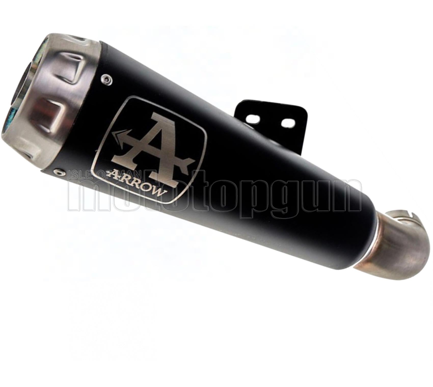 SCARICO OMOLOGATO OPEN ARROW PRO-RACE IN NICHROM NERO CON FONDELLO IN INOX COMPATIBILE CON SUZUKI GSX-S 950 21/23