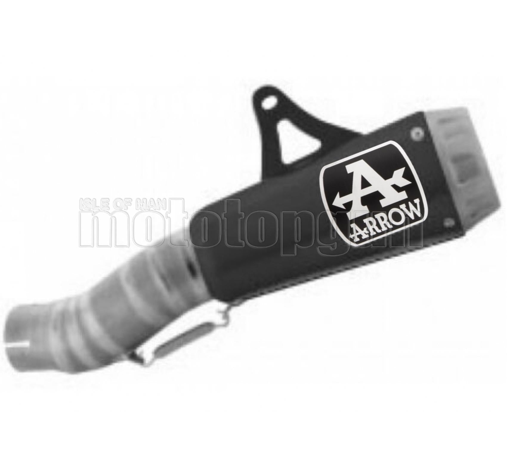 SCARICO OMOLOGATO OPEN ARROW PRO-RACE IN ALLUMINIO NERO CON FONDELLO IN INOX COMPATIBILE CON KAWASAKI ZX-10R ZX-10 R 21/23