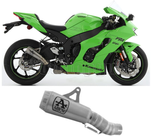 SCARICO OMOLOGATO OPEN ARROW PRO-RACE IN TITANIO CON FONDELLO IN TITANIO COMPATIBILE CON KAWASAKI ZX-10RR ZX-10 RR 21/23