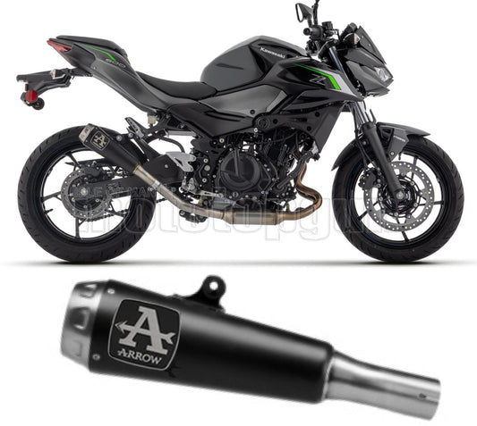 SCARICO OMOLOGATO ARROW PRO-RACE IN NICHROM NERO COMPATIBILE CON KAWASAKI Z-500 Z500 2024