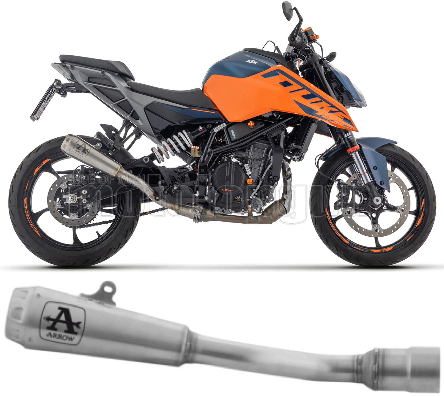 SCARICO OMOLOGATO ARROW PRO-RACE IN NICHROM COMPATIBILE CON KTM DUKE 125 2024