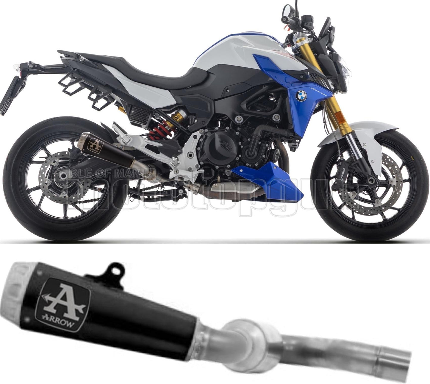 SCARICO OMOLOGATO PRO RACE NICHROM NERO COMPATIBILE CON BMW F 900 R E5+ 2025