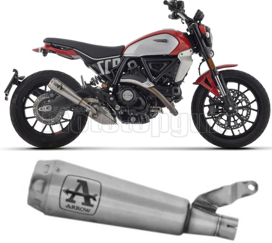 SCARICO OMOLOGATO ARROW PRO-RACE IN INOX COMPATIBILE CON DUCATI SCRAMBLER 800 23/24