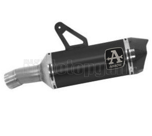 SCARICO OMOLOGATO OPEN ARROW RACE-TECH IN ALLUMINIO NERO CON FONDELLO IN CARBY COMPATIBILE CON BMW S1000 S-1000 XR 20/23