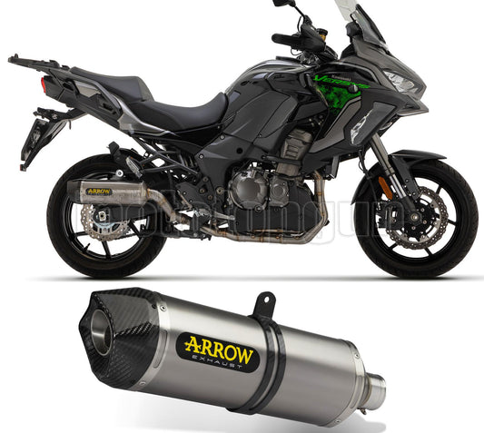 SCARICO OMOLOGATO ARROW RACE-TECH IN ALLUMINIO CON FONDELLO IN CARBY COMPATIBILE CON KAWASAKI VERSYS 1000 21/23