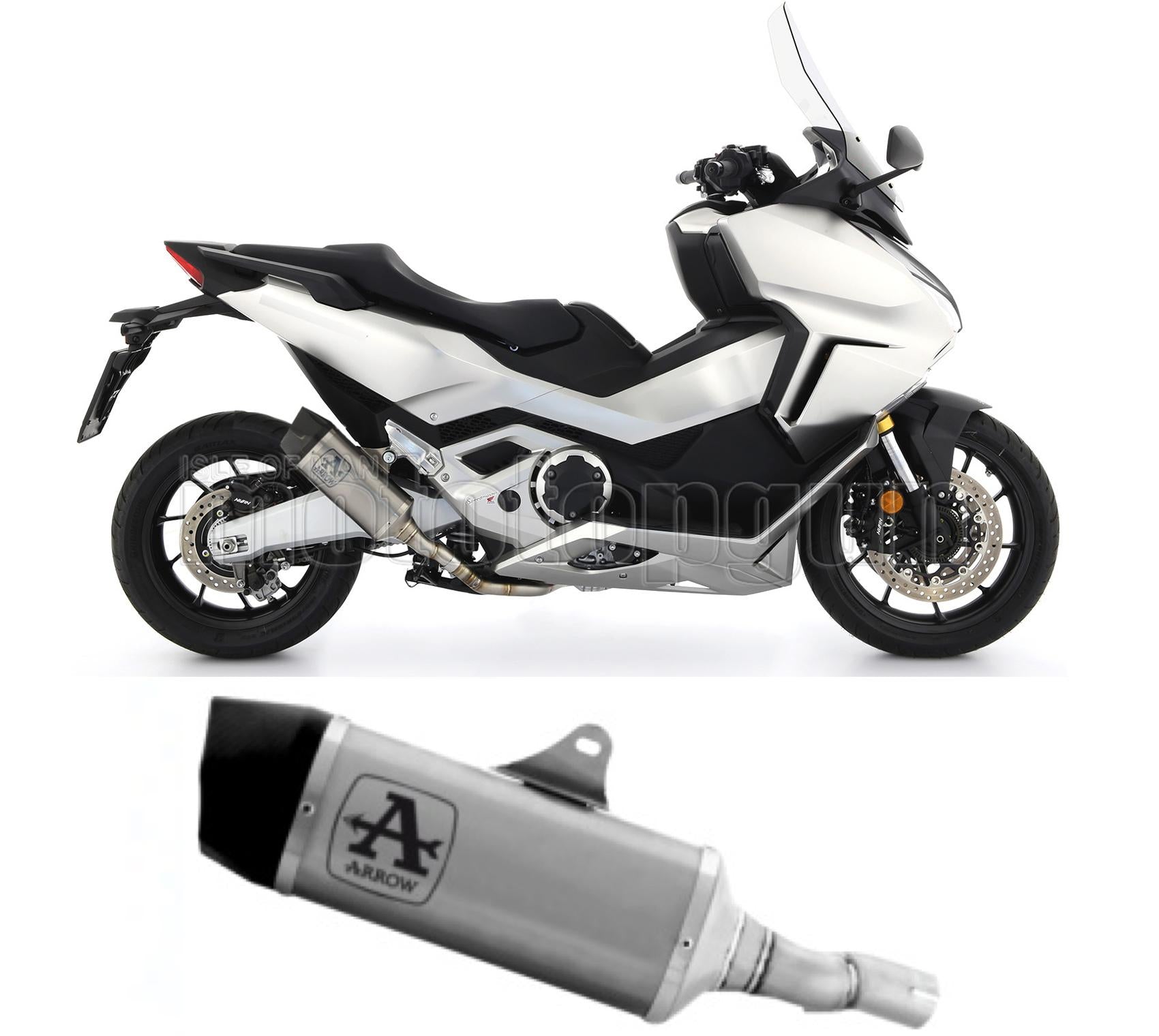 SCARICO RACE + DBKILLER ARROW INDY-RACE IN ALLUMINIO CON FONDELLO IN CARBY COMPATIBILE CON HONDA FORZA 750 21/23