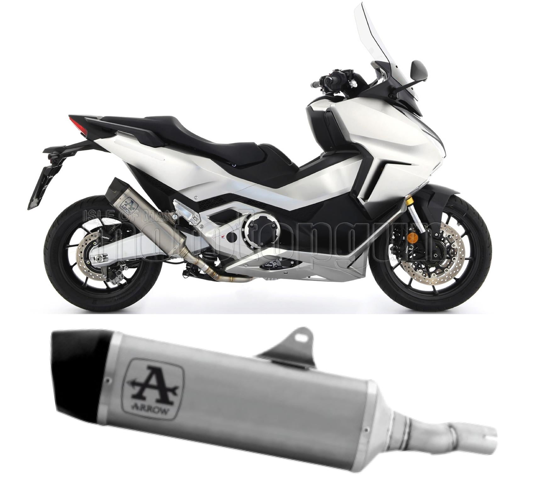 SCARICO RACE + DBKILLER ARROW INDY-RACE IN TITANIO CON FONDELLO IN CARBY COMPATIBILE CON HONDA FORZA 750 21/23