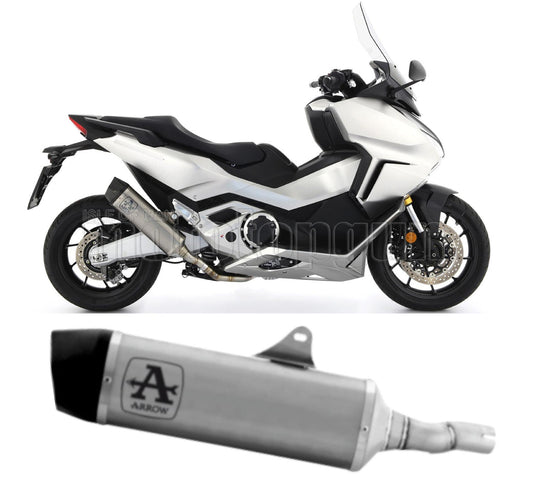 SCARICO RACE + DBKILLER ARROW INDY-RACE IN TITANIO CON FONDELLO IN CARBY COMPATIBILE CON HONDA FORZA 750 21/23
