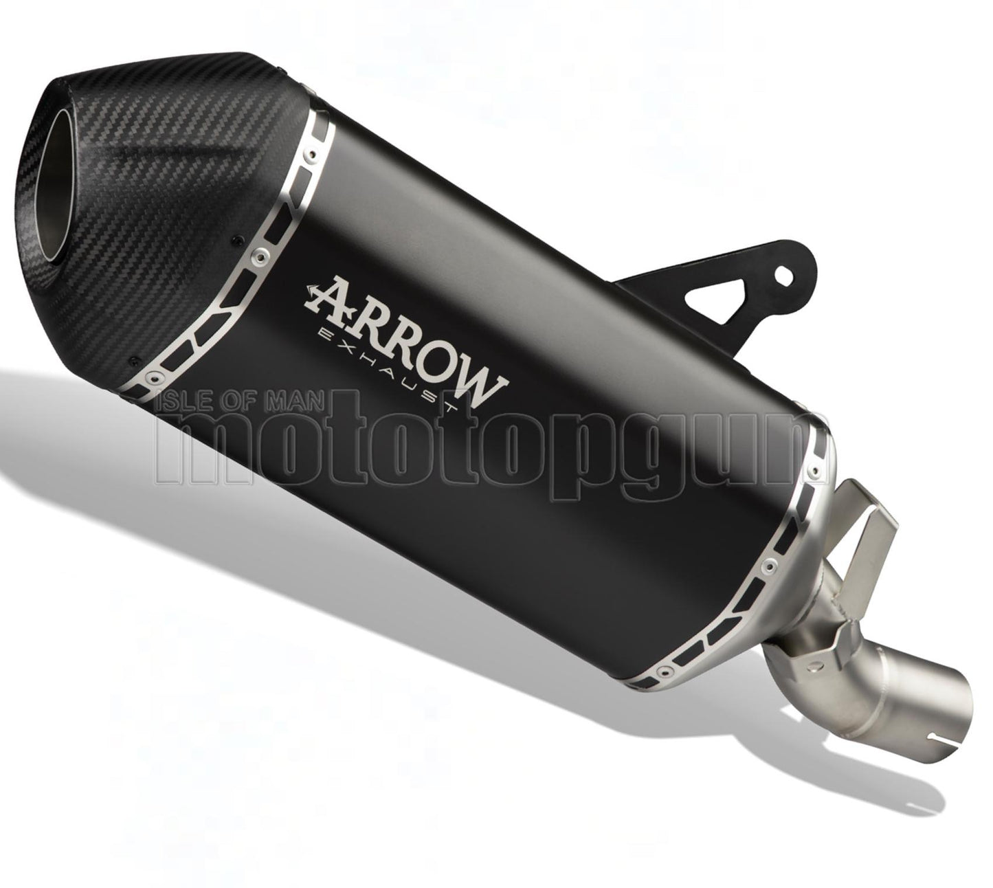 SCARICO OMOLOGATO ARROW SONORA IN TITANIO NERO CON FONDELLO IN CARBY COMPATIBILE CON HONDA AFRICA TWIN 1000 16/19