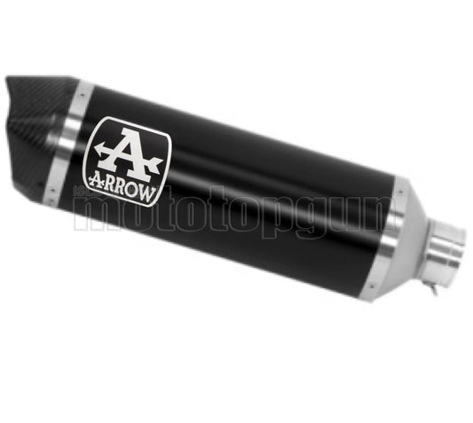 SCARICO COMPLETO COMPETITION ALTO ARROW RACE-TECH IN ALLUMINIO NERO CON FONDELLO IN CARBY COMPATIBILE CON PIAGGIO BEVERLY 300 HPE 21/23