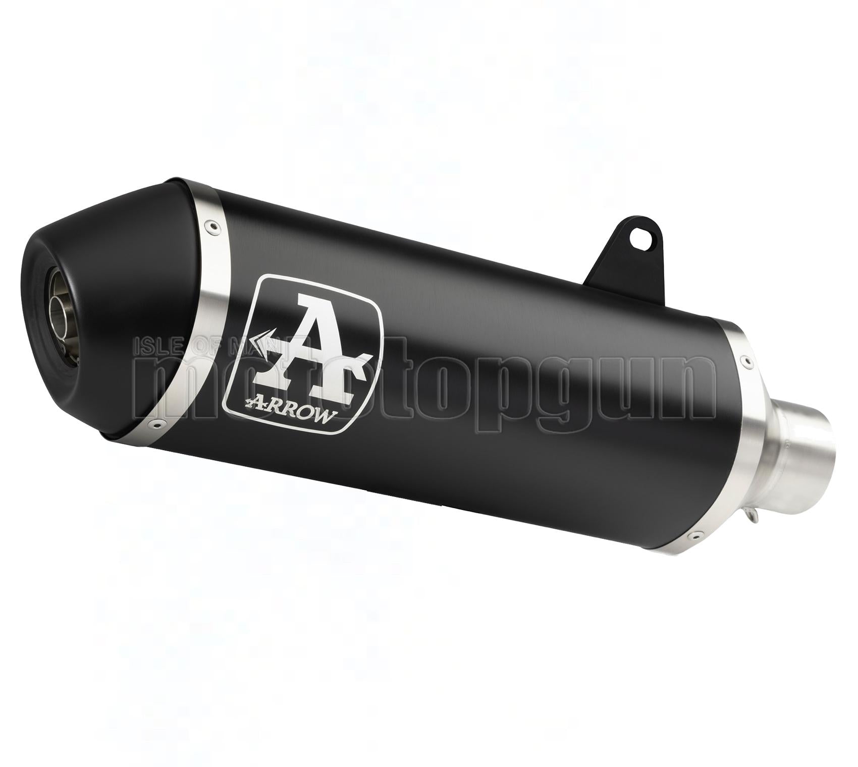 SCARICO RACE DIAMETRO 60 ARROW URBAN IN ALLUMINIO NERO CON FONDELLO IN INOX NERO COMPATIBILE CON PEUGEOT METROPOLIS 400 17/21