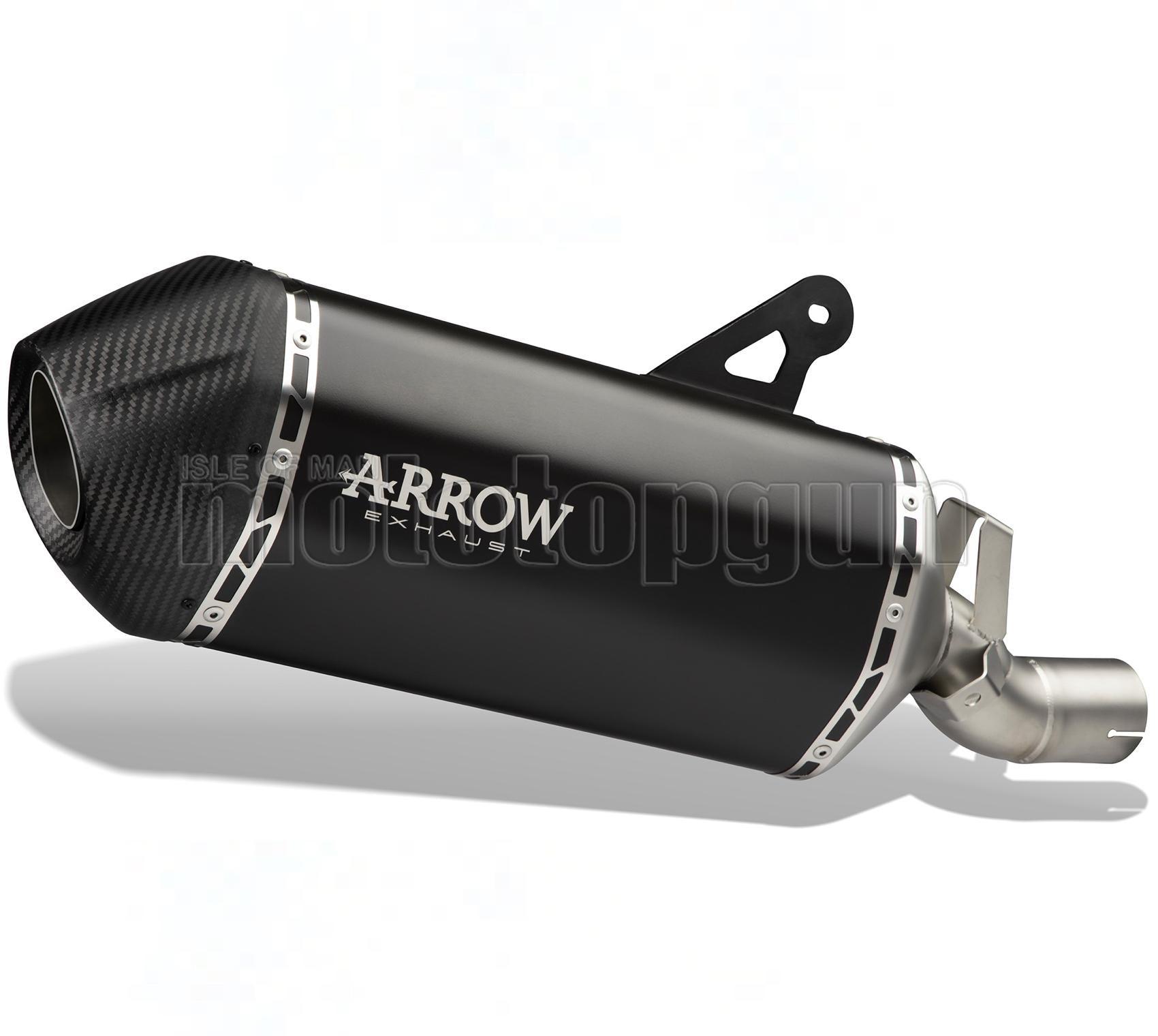SCARICO OMOLOGATO ARROW SONORA IN TITANIO NERO CON FONDELLO IN CARBY COMPATIBILE CON BMW R1250 R-1250 GS 19/23