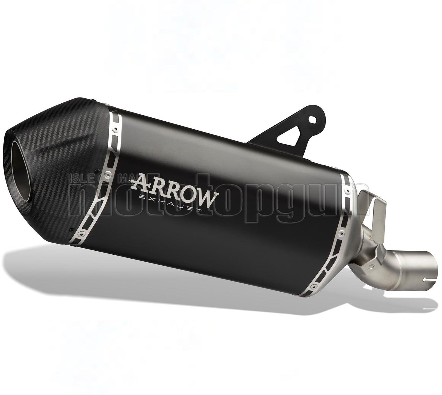SCARICO OMOLOGATO ARROW SONORA IN TITANIO NERO CON FONDELLO IN CARBY COMPATIBILE CON BMW R1250 R-1250 GS ADVENTURE 19/23