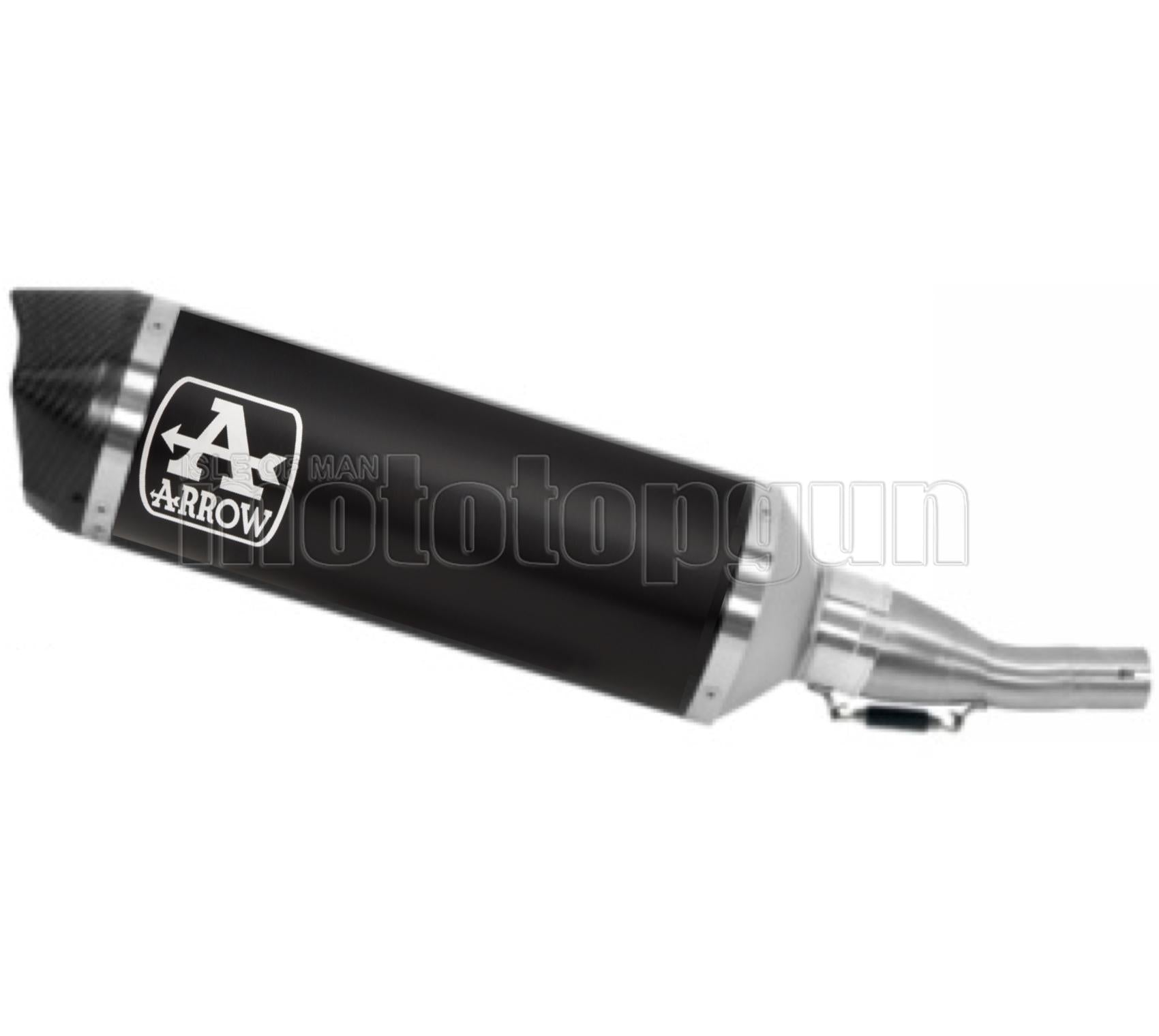 SCARICO COMPLETO COMPETITION EVO ARROW URBAN IN ALLUMINIO NERO CON FONDELLO IN CARBY COMPATIBILE CON YAMAHA XMAX X-MAX 300 21/22